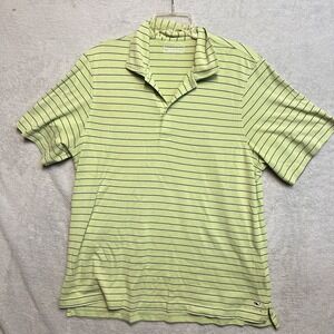 Vineyard Vines Men's Green Striped Polo Size‎ L